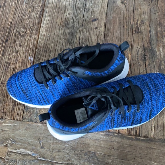 Reebok Print Lux Black Blue Sneakers - Picture 5 of 5